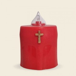 Trajna lučka z baterijo rdeča